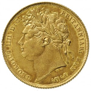 Jerzy IV 1820-1830, suweren 1824, Londyn, Spink 3800, b...