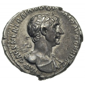 Trajan 98-117, denar 114-116, Rzym, Aw: Popiersie cesar...