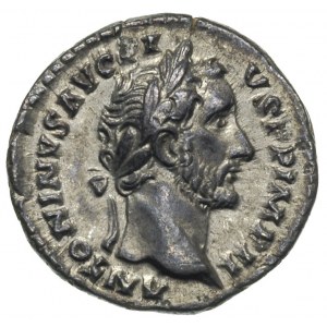 Antoninus Pius 138-161, denar 155-156, Rzym, Aw: Popier...