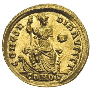 Walentynian II 375-392, solidus 378-383, Konstantynopol...