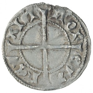 szeląg 1434-1450, Rewal, Aw: Krzyż w tarczy, wokoło MAG...