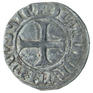 Winrych von Kniprode 1351-1382, kwartnik, Aw: Tarcza Wi...
