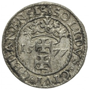 szeląg oblężniczy 1577, Gdańsk, moneta wybita w czasie ...