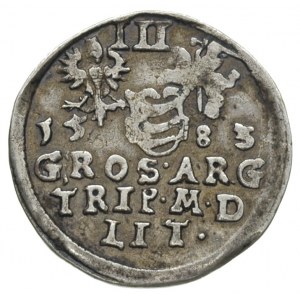 trojak 1583, Wilno, Iger V.83.1.c (R), Ivanauskas 4SB43...