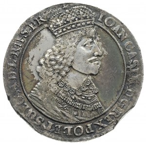 talar 1649, Gdańsk, odmiana z małą głową króla, srebro ...