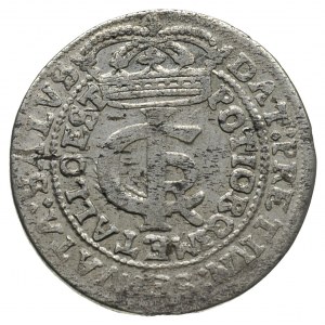 tymf 1665, Bydgoszcz, wąska korona na awersie i płaska ...