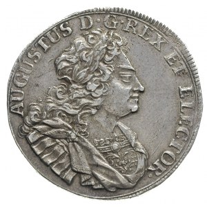 2/3 talara (gulden) 1708, Drezno, z popiersiem króla na...