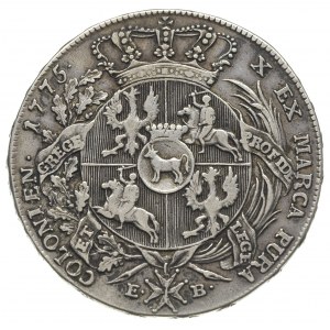 talar 1775, Warszawa, odmiana z napisem LITH, srebro 27...
