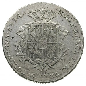 talar 1794, Warszawa, srebro 23.77 g, Plage 373, Dav. 1...