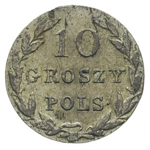 10 groszy 1831, Warszawa, Plage 93, Bitkin 1012, bardzo...