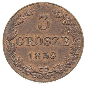 3 grosze 1839, Warszawa, Plage 190, Iger KK.39.1.c (R3)...