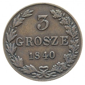 3 grosze 1840, Warszawa, Plage 192, Iger KK.40.1.a