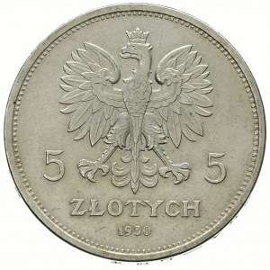 5 złotych 1930, Warszawa. \Sztandar, Parchimowicz 115.b