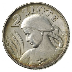 2 złote 1925, Londyn, kropka po dacie, Parchimowicz 109...