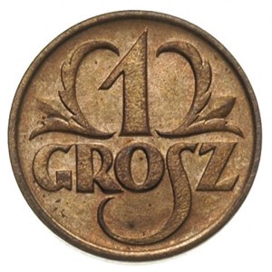 1 grosz 1925, Warszawa, Parchimowicz 101.b, wyśnienity ...