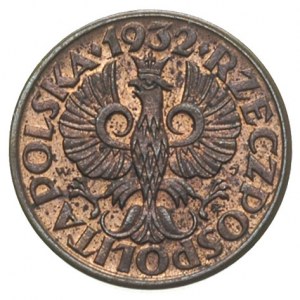 1 grosz 1932, Warszawa, Parchimowicz 101 g, bardzo ładn...