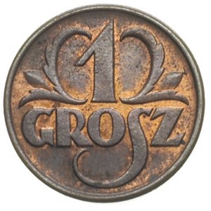 1 grosz 1937, 1938 i 1939, Warszawa, Parchimowicz 101.l...