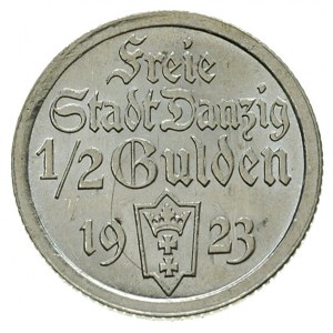 1/2 guldena 1923, Utrecht, Koga, Parchimowicz 59.a, wyś...