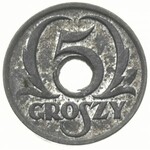 1 i 5 groszy 1939, Warszawa, Parchimowicz 8 i 9.a, raze...