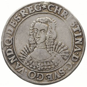 Krystyna 1640-1654, półtalar 1642, Szczecin, srebro 13....