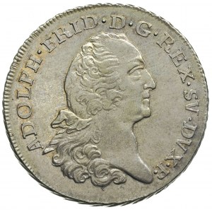 Adolf Fryderyk 1751-1771, 2/3 talara (gulden) 1763, Szc...