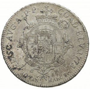 talar 1771, Koblencja, srebro 27.86 g, Aw: Popiersie i ...