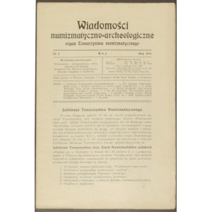 Wiadomości Numizmatyczno - Archeologiczne, rok 1914, ze...