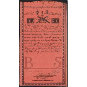 100 złotych 8.06.1794, seria B, Miłczak A5, Lucow 34 (R...