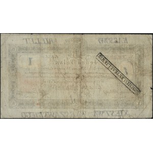 1 talar 1.12.1810, podpis komisarza: Aleksander Potocki...