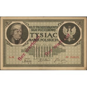 fałszerstwo 1.000 marek polskich 17.05.1919, seria K, n...