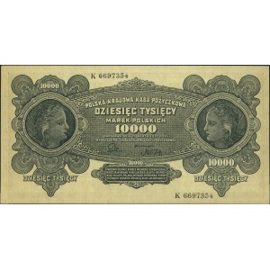 10.000 marek polskich 11.03.1922, seria K, Miłczak 32, ...