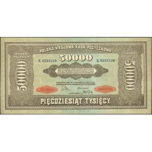 50.000 marek polskich 10.10.1922, seria X, Miłczak 33, ...