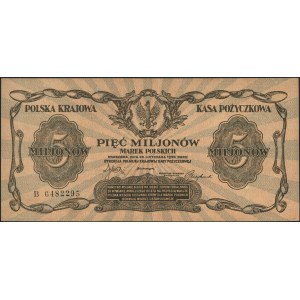 5.000.000 marek polskich 20.11.1923, seria B, Miłczak 3...