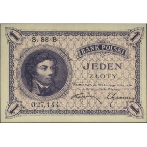 1 złoty 28.02.1919, seria S.88.B, Miłczak 47b, Lucow 56...