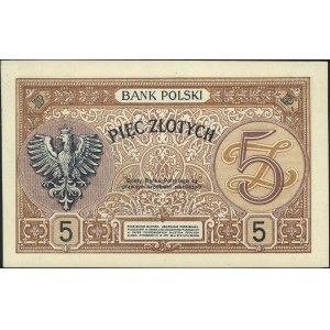 5 złotych 15.07.1924, II Emisja D, Miłczak 57 (reproduk...
