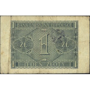 1 złoty 1.08.1941, seria BD, z nadrukiem \G-O-N / POLSK...