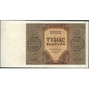 1.000 złotych 1945, seria Dh, Miłczak 120b, po lekkiej ...