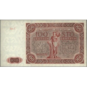 100 złotych 15.07.1947, seria C, Miłczak 131a, piękne