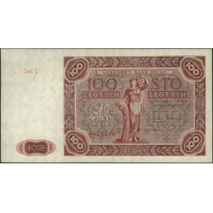 100 złotych 15.07.1947, seria C, Miłczak 131a, piękne