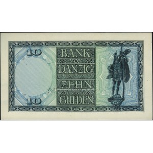 10 guldenów (10.02.1924), jednostronny wzór strony odwr...