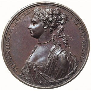 Klementyna Sobieska wnuczka Jana III -medal autorstwa O...