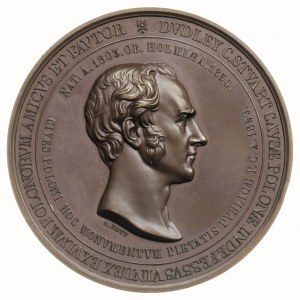 Dudley Stuart -medal autorstwa A.Bovy’ego, wybity stara...