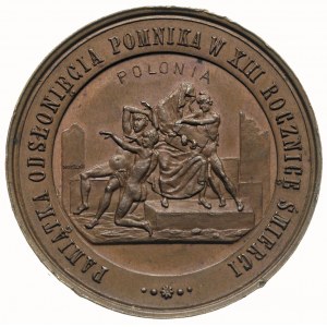 Artur Grottger -medal wybity w 1880 r nakładem M. Kurna...