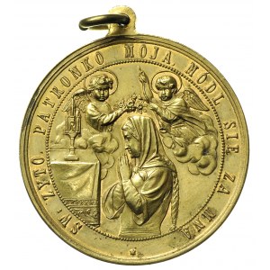 medal religijny z uszkiem, bez daty, niesygnowany, Aw: ...