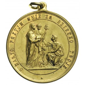 medal religijny z uszkiem, bez daty, niesygnowany, Aw: ...