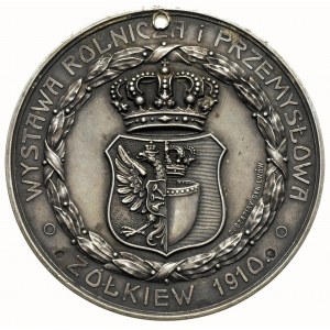 medal z Wystawy Rolniczo-Przemysłowej - Żółkiew 1910 r,...