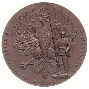 Ogłoszenie Niepodległości Polski -medal sygnowany B. Po...