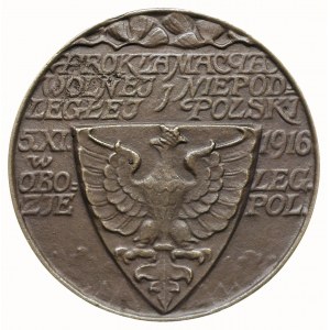 Ogłoszenie Niepodległości Polski - medal sygn. J.Raszka...