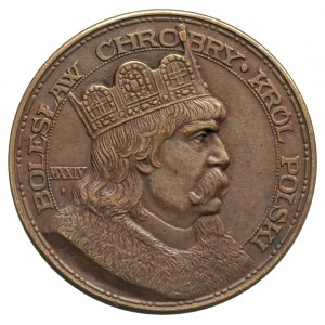 medal na 900 Rocznicę Koronacji Bolesława Chrobrego aut...