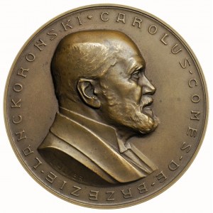 medal sygnowany L HUJER Karol książę Lanckoroński 1928,...